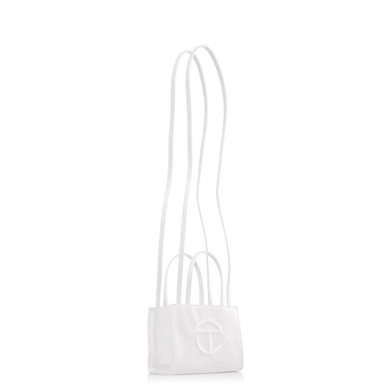 Telfar White Colored Small Size Shopping Bag