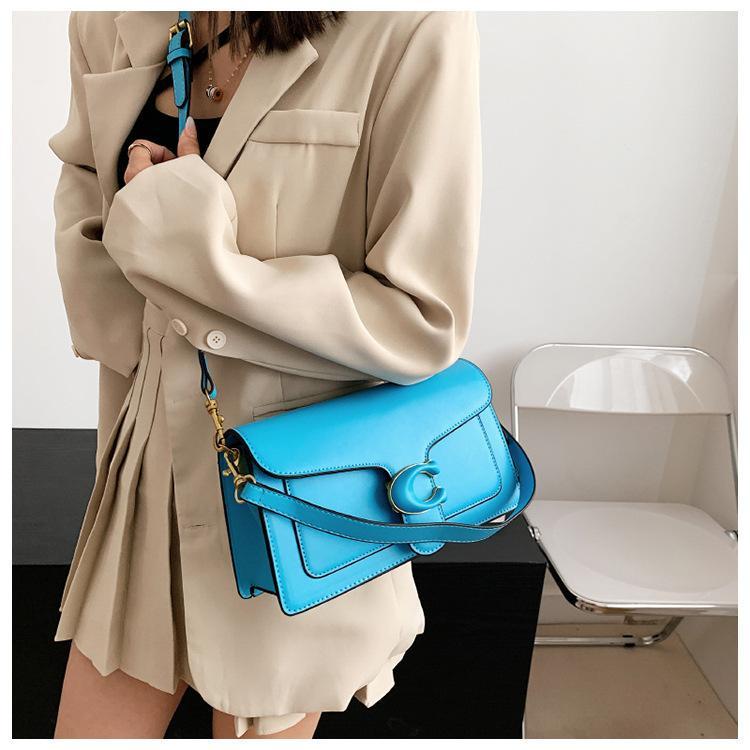 Women's Bag Ms. Crossbody Bag Shoulder Bag Fashionable Hundred Matching Cowhide Small Square Bag
