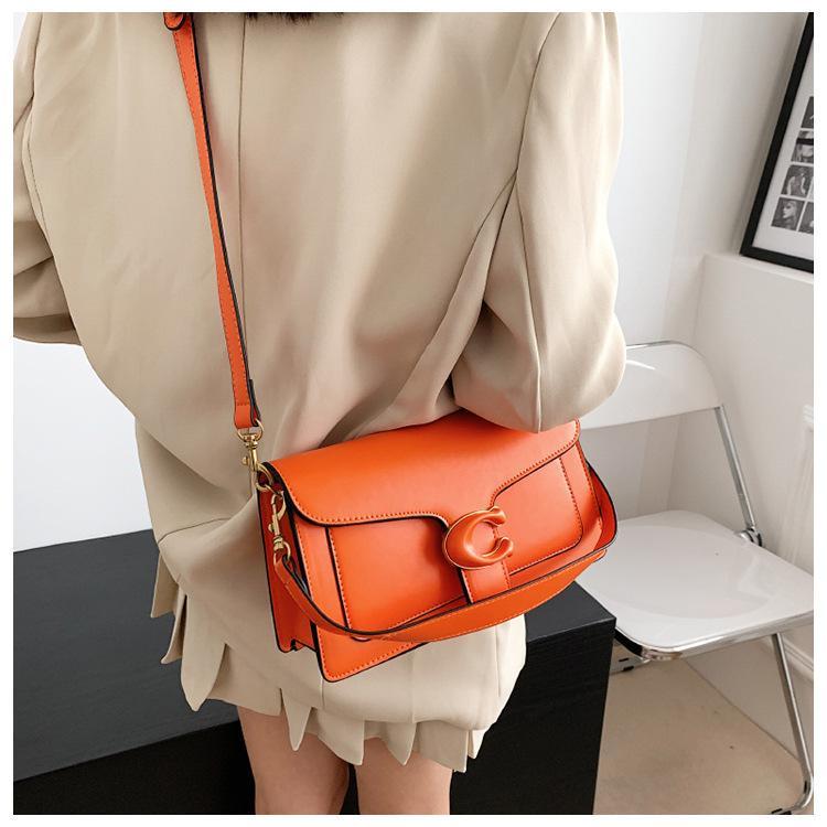 Women's Bag Ms. Crossbody Bag Shoulder Bag Fashionable Hundred Matching Cowhide Small Square Bag