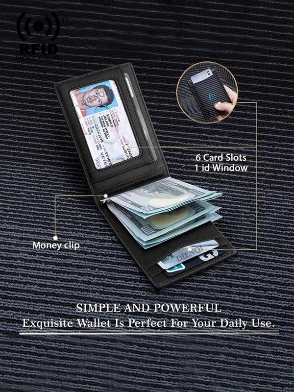 Men's Business Minimalist Carbon Fiber Card Holder, RFID Blocking Card Holder, Slim Wallet for Men, Casual Trendy Versatile High-quality Daily Wallet