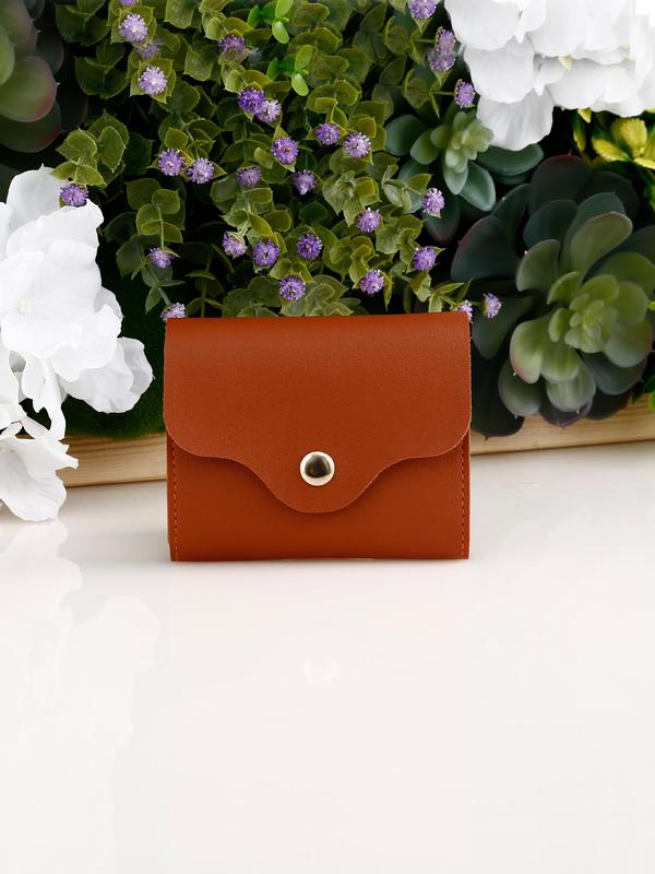 Women's Preppy Style Plain Color Card Holder, Casual Trendy Versatile Card Holder for Women & Girls, Fashionable Card Holder for Daily Use