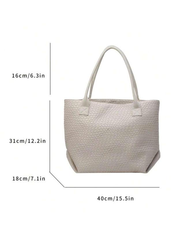 Women's Elegant Crocodile Embossed Shoulder Bag, Large Capacity Tote Bag, Casual Trendy Versatile High-quality Daily Commuting Bag, Girl Fashionable Handbag