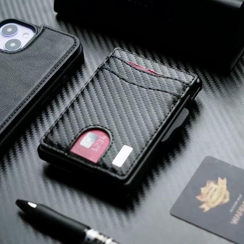 Wallet for Men - Slim Pop Up Bifold Wallet with Money Clip, Minimalist Wallet RFID Blocking with Gift Box