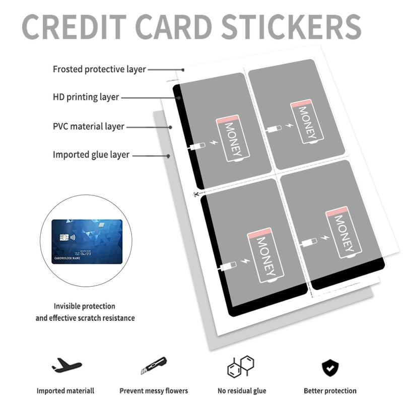 Low Battery Money Credit Card Skin – Minimalist and Durable Financial Humor Card Cover