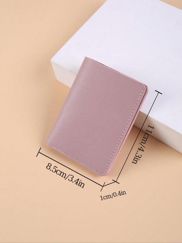 Men's Pu Leather Snap Button Short Wallet, Portable Multi Card Slots Bifold Card Holder, Cash Bank Card Id Credit Card Storage, for Men and Women