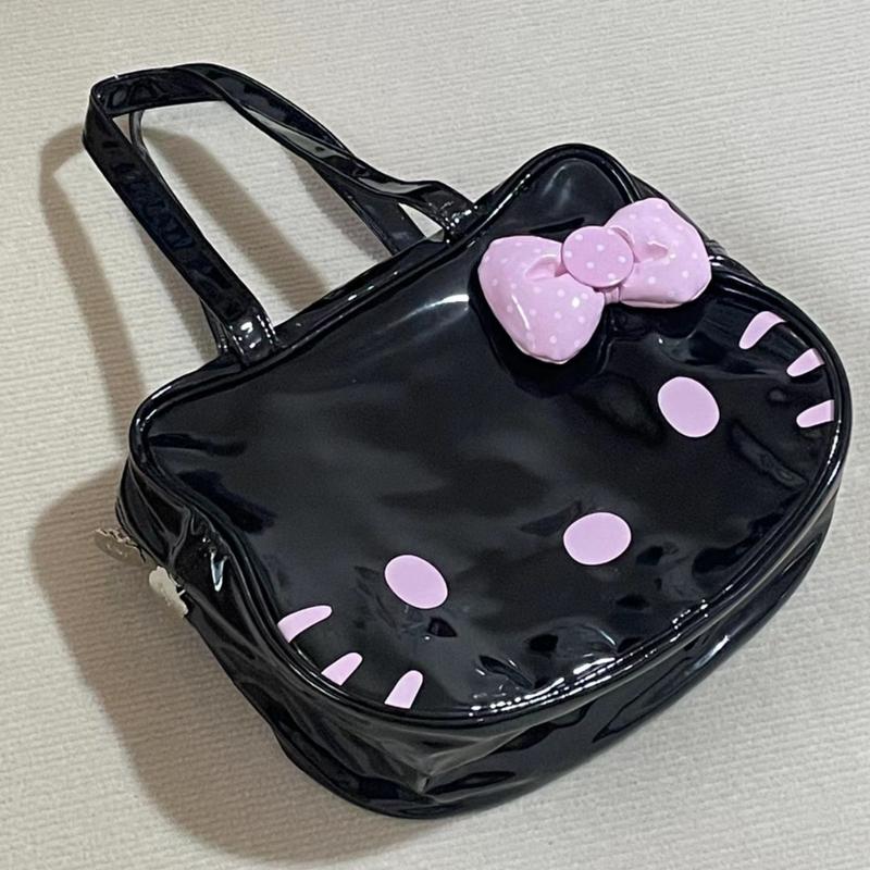 Sanrio Hello Kitty Design Large Capacity Single Shoulder Tote Bag Sweet Cartoon Makeup Bag Women Spacious One Shoulder Tote Ba