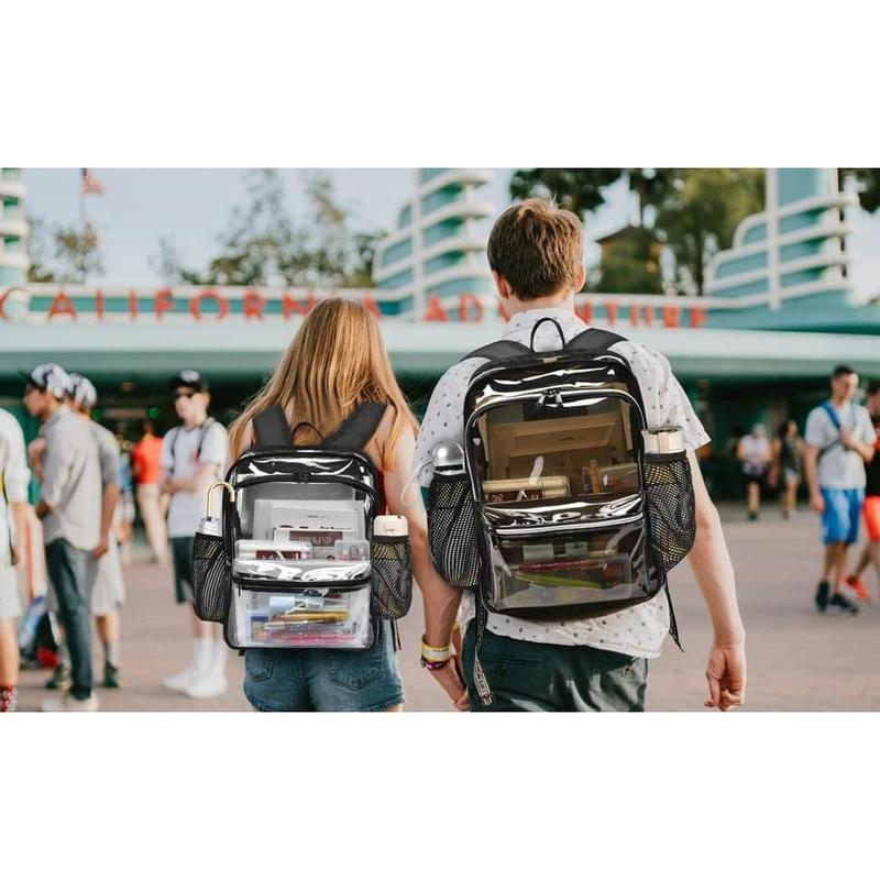 Fathers Day Gifts Clear Backpack,Clear Backpacks for Heavy Duty See Through Bookbag Waterproof Backpack for Men Women