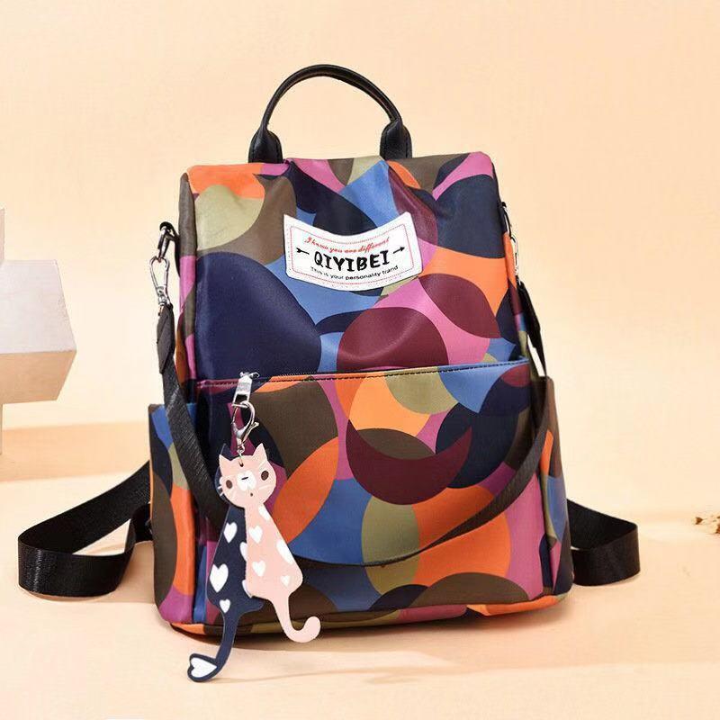 Backpack Bags Women's Fashion New School Bag Multi-Functional Waterproof and Anti-Theft Ladies Dual-Use Travel Bags Backpack