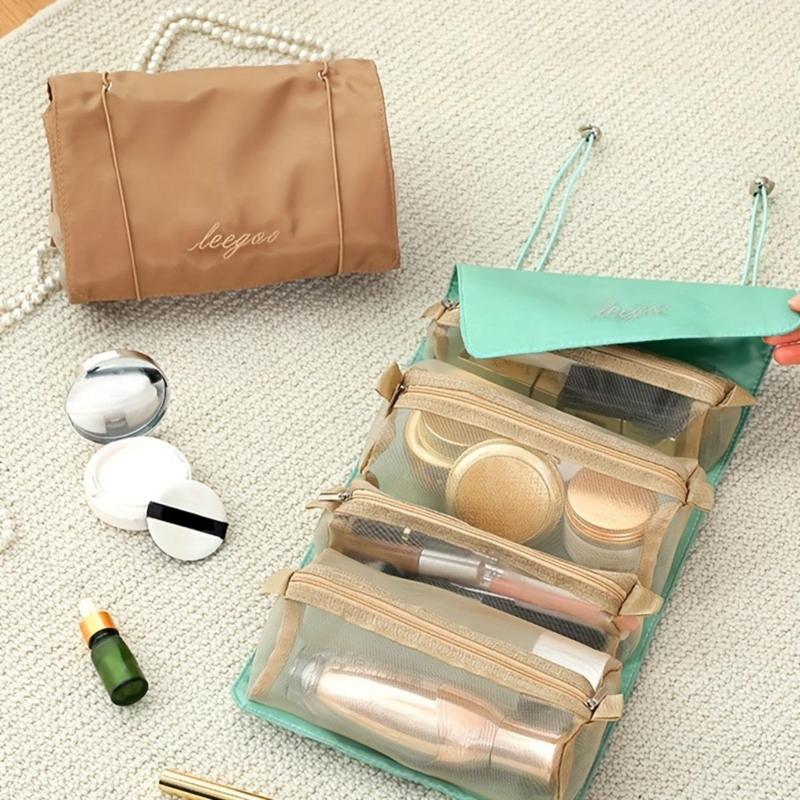 Cosmetic Bag, Summer Gifts, Travel Foldable Makeup Storage Bag, Portable Multi-functional Toiletry Bag, Makeup Organizer, Christmas Gift