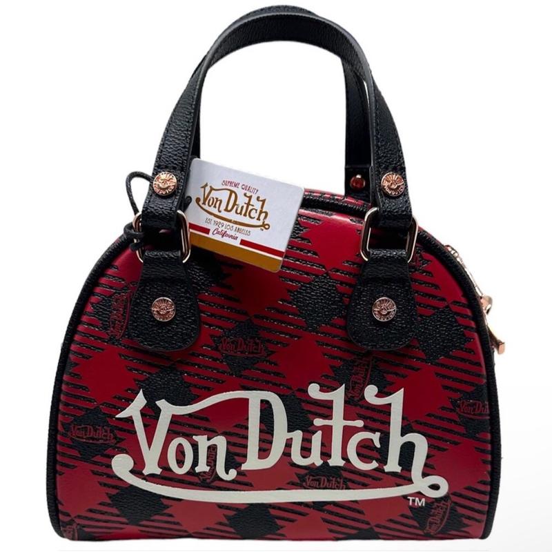 VON DUTCH BOWLING STYLE HANDBAG