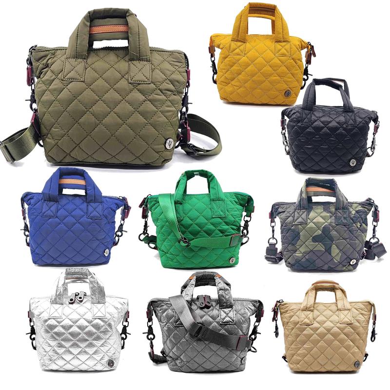 Women’s Puffer Quilted Padding Small Tote Crossbody