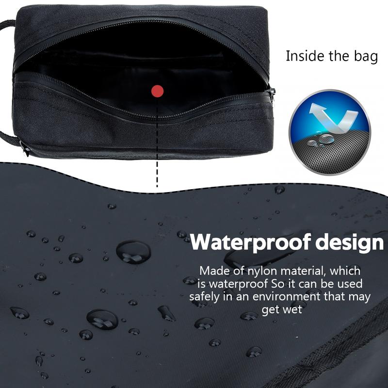 FUNSEED Travel Toiletry Bag for Women and Men, Water-resistant Shaving Bag with Handle for Toiletries Accessories Cosmetics Brushes Tools