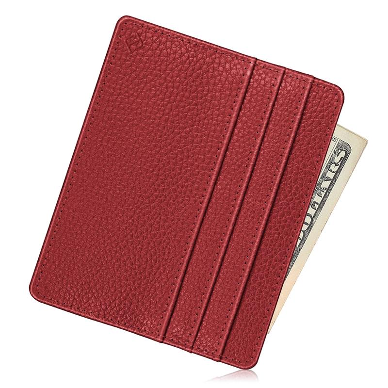 Minimalist Card Wallet with ID Window, RFID Blocking Credit Card Holder for Men and Women - 4 Card Slots