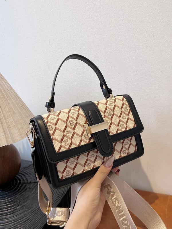 Women's Fashionable PU Leather Crossbody Bag, 2024 New Style Casual Versatile Shoulder Bag for Daily Used, Trendy High-quality Daily Commuting Bag, Girl Fashionable Bag