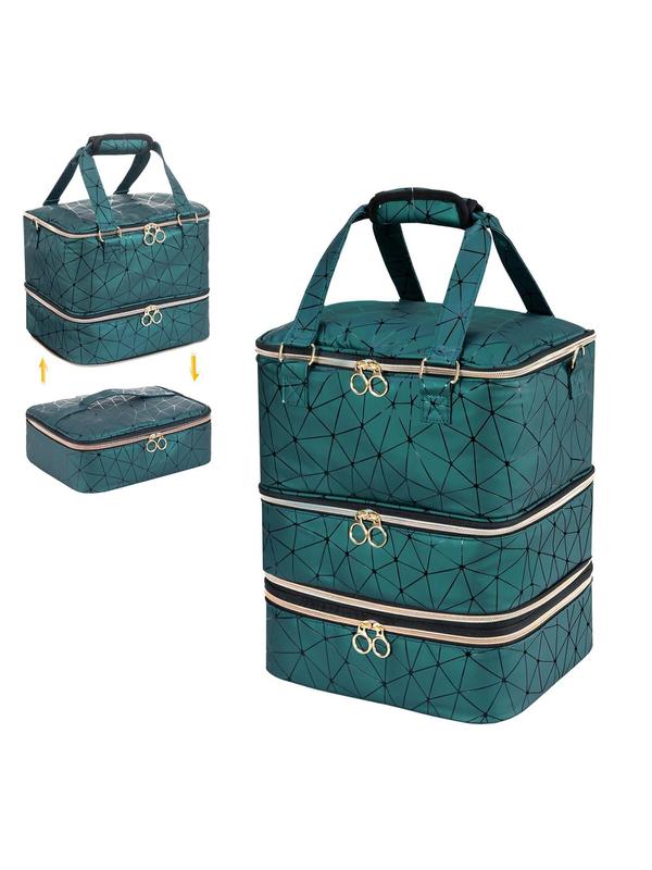 Large Capacity Nail Polish Storage Bag, 3 Layer Nail Polish Detachable  Organizer, Makeup Bag, Cosmetic Bag, Travel Bag, Storage Bag