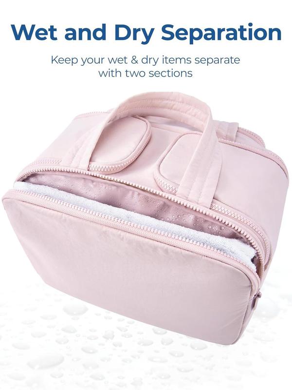 Large Capacity Travel Toiletry Bag, Lightweight Makeup Bag with Handle, Zipper Makeup Organizer Pouch, Versatile Storage Bag for Travel, Essentials