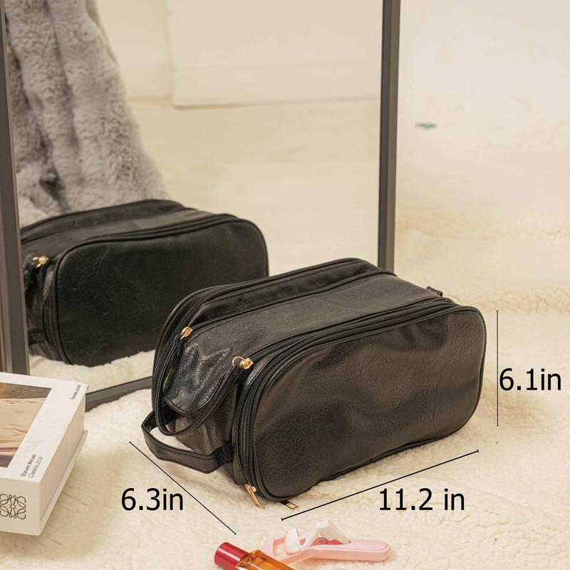 Women's Multifunctional Cosmetic Bag Large Capacity Portable Travel Makeup Brush Toiletries Storage Bag