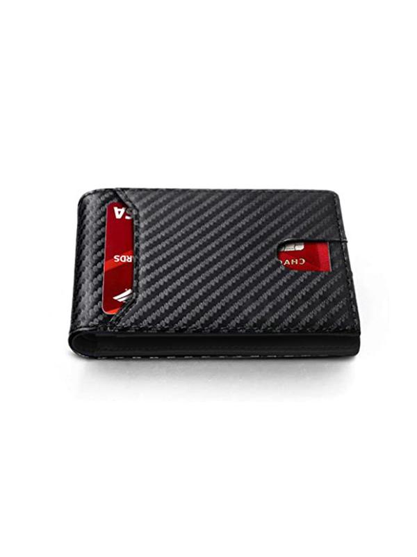 Men's Solid Color Multilayer Cardholder, Plain Casual Pu Leather Short Wallet, Suitable for Carrying Out, Birthday Gift