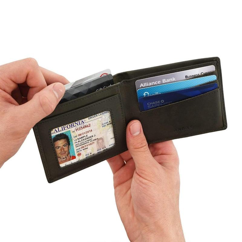 The Diplomat Full Grain Leather Bi-fold Wallet