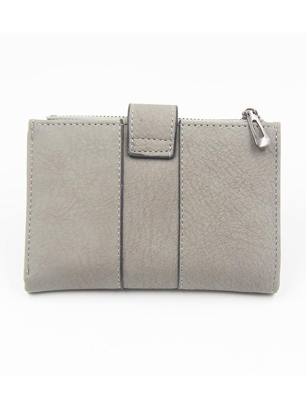 Women's Solid Color Zipper Short Wallet, Fashionable PU Leather Coin Purse for Daily Used, Casual Trendy Versatile High-quality Daily Wallet