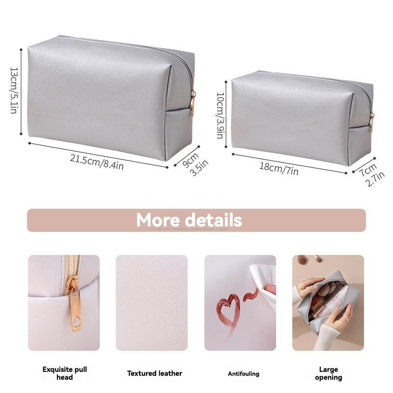 Makeup Bag, 1 Count Multi-functional Cosmetic Storage Bag, Portable Zipper Travel Toiletry Organizer Pouch for Indoor & Outdoor