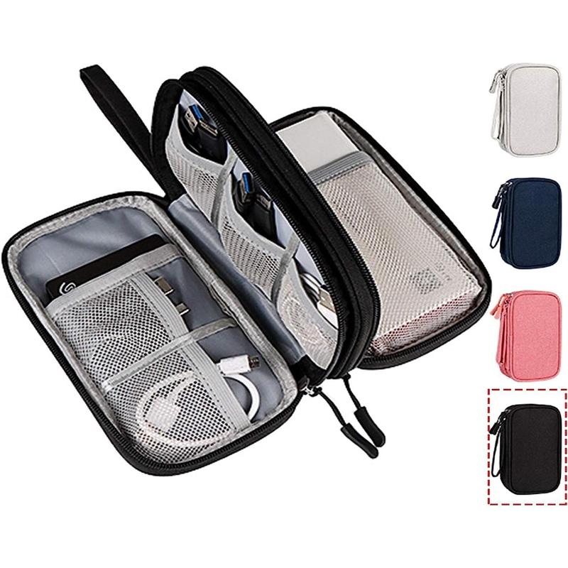 Electronics Accessories Organizer Pouch Bag, Travel Universal Organizer for , Charger, Phone, SD Card, Business Travel Gadget Bag