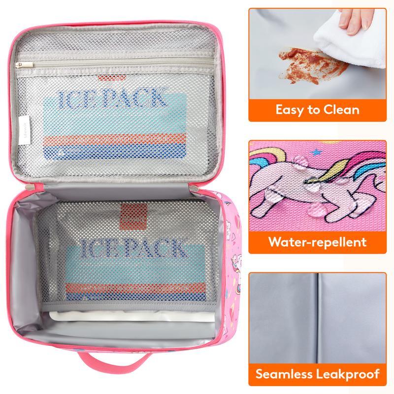 Lifewit Freezable Lunch Box with 2 Removable Gel Ice Packs, Insulated Snack Bag for Boys Girls Men Women, Ideal for School Work Daycare