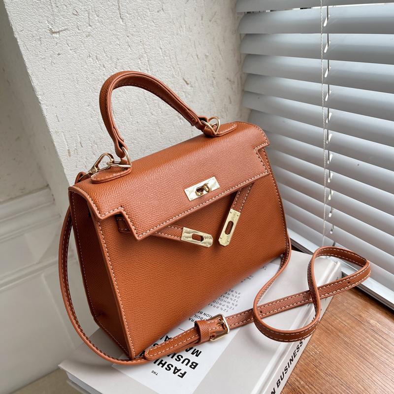 Cross-Border Bags Small Bag New Trendy Winter Textured Women's Bag Simple Shoulder Bag Fashionable All-Match Crossbody Kelly Bag