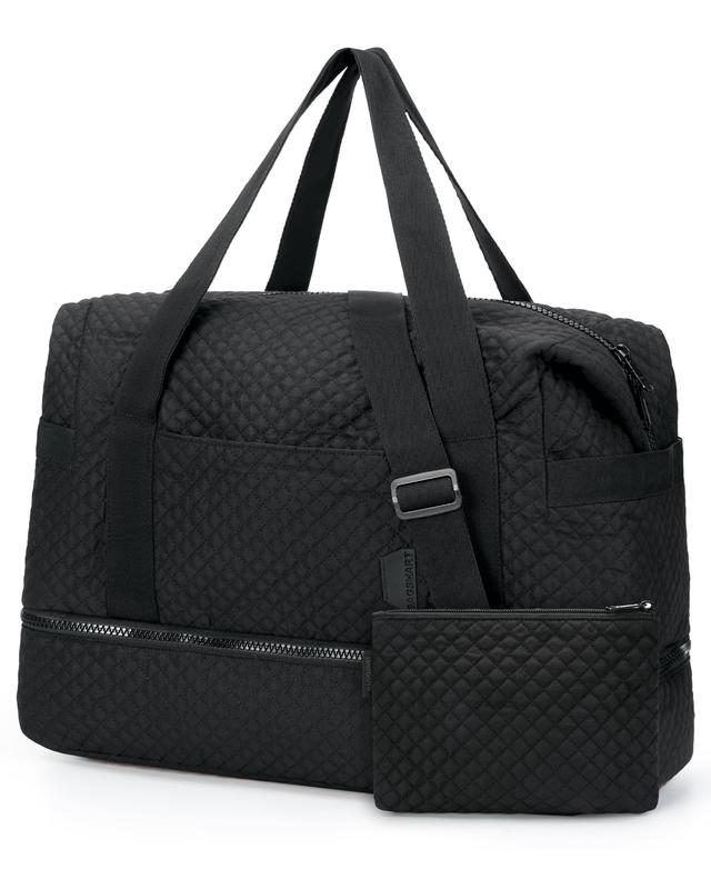 Weekender Bags for Women, BAGSMART Gym Bag with Yoga Mat, Travel Duffle Overnight Bag for Travel Essentials, Large Hospital Bag for Labor and Delivery