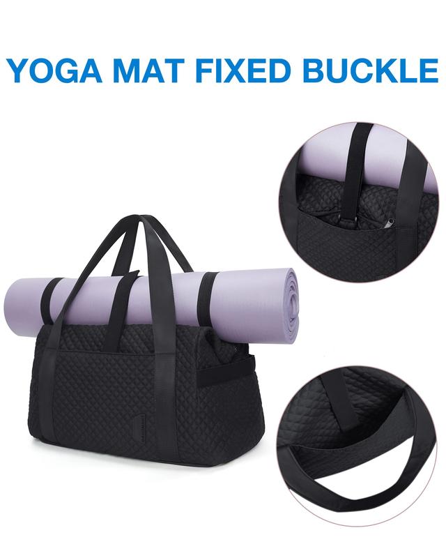 Weekender Bags for Women, BAGSMART Gym Bag with Yoga Mat, Travel Duffle Overnight Bag for Travel Essentials, Large Hospital Bag for Labor and Delivery