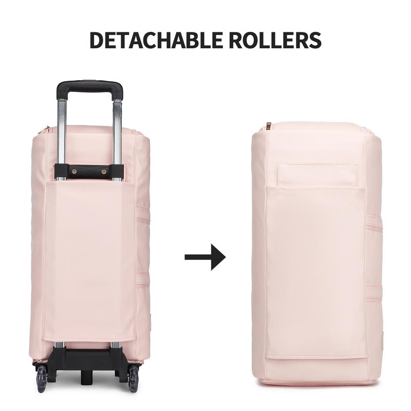 Travel Suit Bag with Wheels Luggage Bag Clothing Organizer Removable Trolley Convertible Travel Clothing Bag