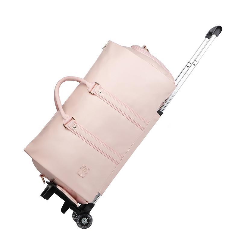 Travel Suit Bag with Wheels Luggage Bag Clothing Organizer Removable Trolley Convertible Travel Clothing Bag