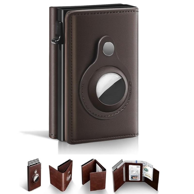 Wallet for Men, Minimalist Credit Card Holder, Pop up Card Case, Premium Genuine Leather, Smart, Slim, 9-14 Card Capacity | ID Window | Cash Slot