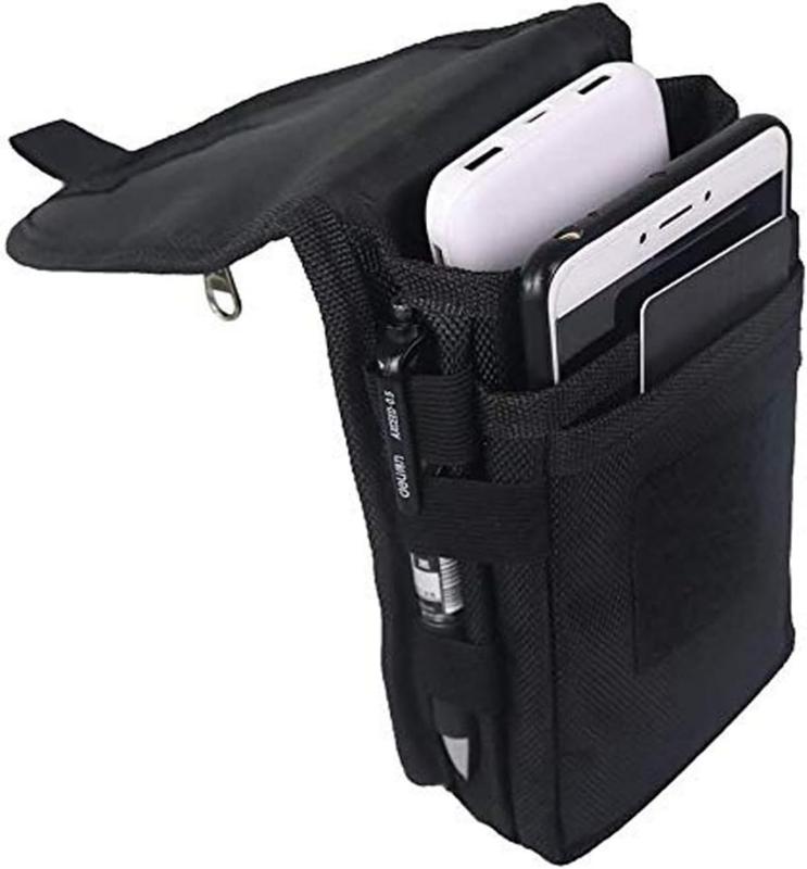 Dual Cell Phone Pouch Holsters for Men Belt, Multi-Purpose Phone Belt Pouch, Phone Case Tool Holder,  Phone Pouch Carrying Case, Men's  Pocket for Hiking,Rescue,Working