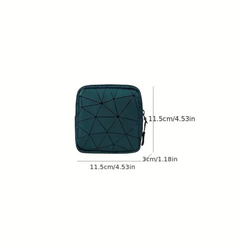 Portable Sanitary Napkin Storage Bag, 1 Count Zipper Makeup Bag, Portable Storage Bag for Outdoor and Travel