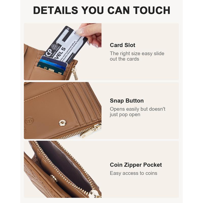 BOSTANTEN Wallet Women Small Leather RFID Blocking Credit Card Holder Slim Bifold Wallet