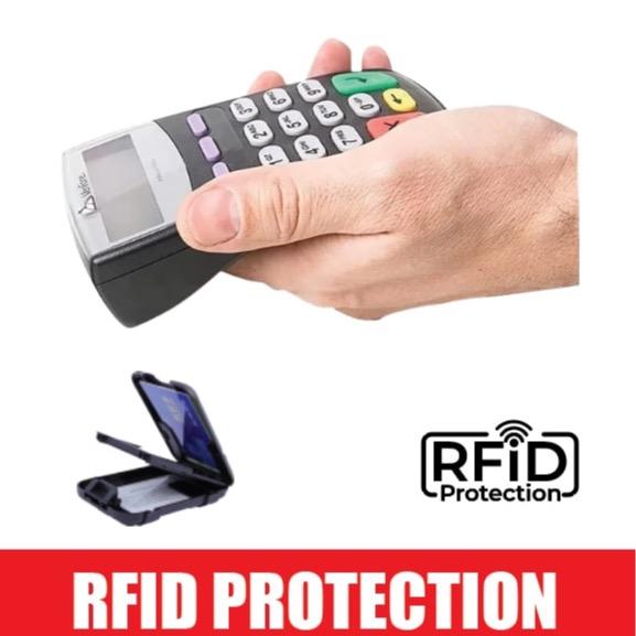 Multifunctional Plastic Removable Money Clip RFID Blocking Credit Cards Wallet Protector Black Cards Holder For Men Women