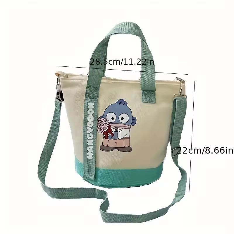 Sanrio Series Hello Kitt Canvas Handbag Fashionable Durable Suitable Single Shoulder Bag Delicate Large Capacity Canvas Tote Bag