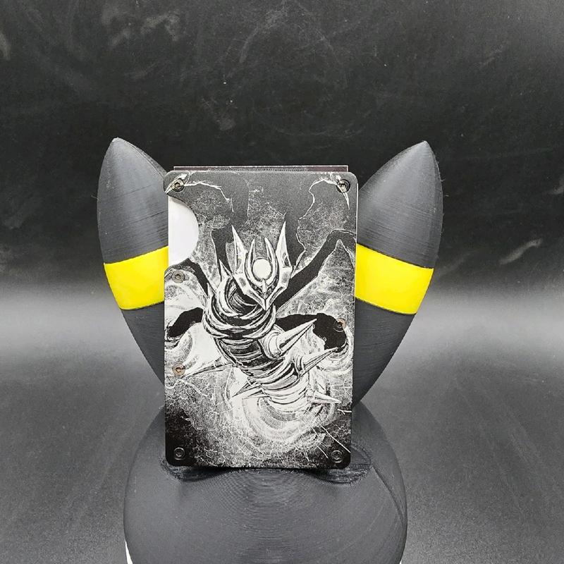 Pokémon Giratina Wallet Laser Engraved Aluminum Card Holder With Money Clip
