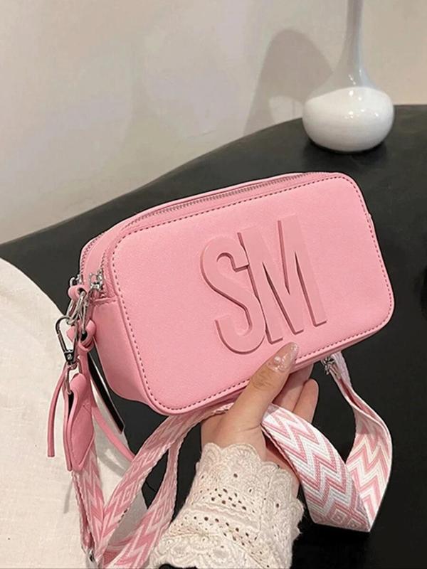 Women's Elegant Letter Design Crossbody Bag, Fashionable Versatile Chain Strap Crossbody Bag, Trendy All-match Crossbody Bag for Daily Use, Work Bags