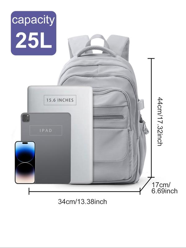 Lightweight Large Capacity Travel Backpack, Backpacks for School,  2024 New Style Fashionable Minimalist Student School Bag, Waterproof Anti-theft Outdoor Sports Backpack