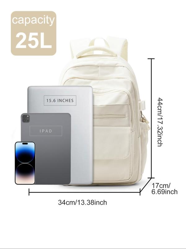 Lightweight Large Capacity Travel Backpack, Backpacks for School,  2024 New Style Fashionable Minimalist Student School Bag, Waterproof Anti-theft Outdoor Sports Backpack