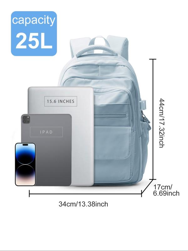 Lightweight Large Capacity Travel Backpack, Backpacks for School,  2024 New Style Fashionable Minimalist Student School Bag, Waterproof Anti-theft Outdoor Sports Backpack