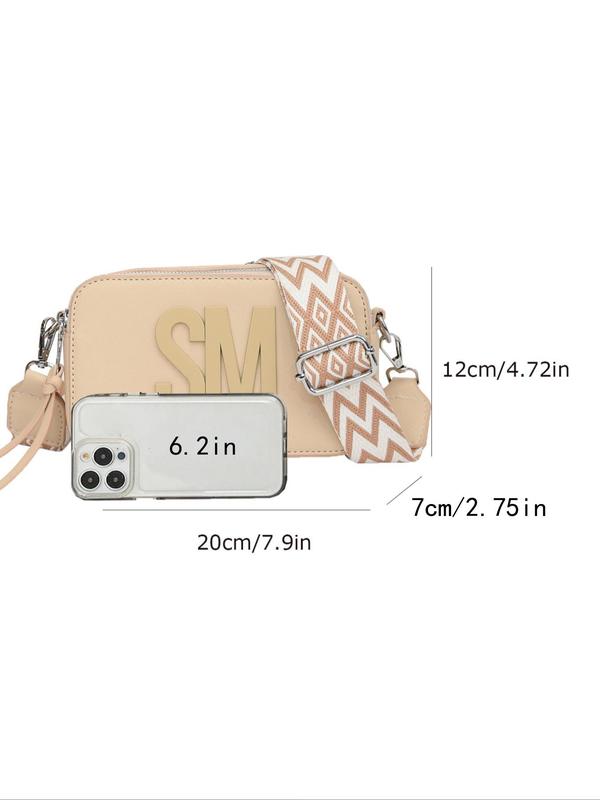 Women's Elegant Letter Design Crossbody Bag, Fashionable Versatile Chain Strap Crossbody Bag, Trendy All-match Crossbody Bag for Daily Use, Work Bags