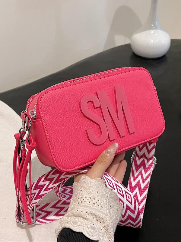 Women's Elegant Letter Design Crossbody Bag, Fashionable Versatile Chain Strap Crossbody Bag, Trendy All-match Crossbody Bag for Daily Use, Work Bags