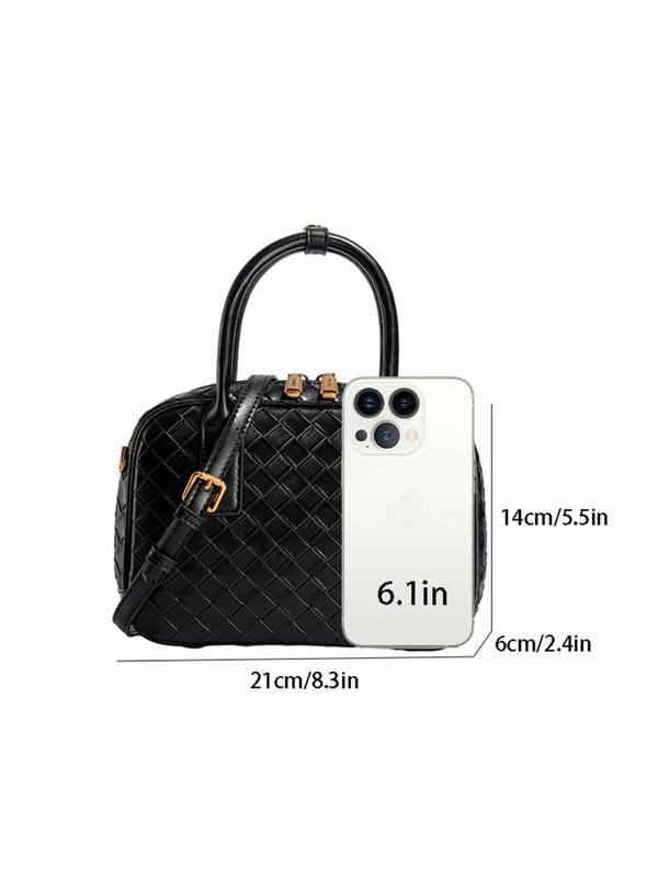 Women's Fashionable Quilted Design Crossbody Bag, Casual Versatile Shoulder Bag for Work & Daily Used, Trendy All-match Commuter Bag