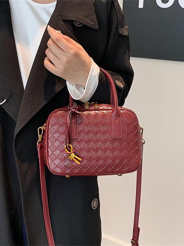 Women's Fashionable Quilted Design Crossbody Bag, Casual Versatile Shoulder Bag for Work & Daily Used, Trendy All-match Commuter Bag