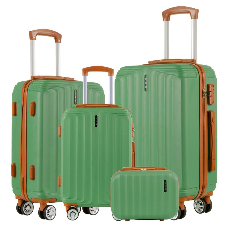 [LIVE 2]UUH Luggage Set 3pcs 4pcs Durable ABS Luggage with TSA Lock 4 Swivel Wheels, Ideal for Business and Travel. Perfect business trips and vacations.