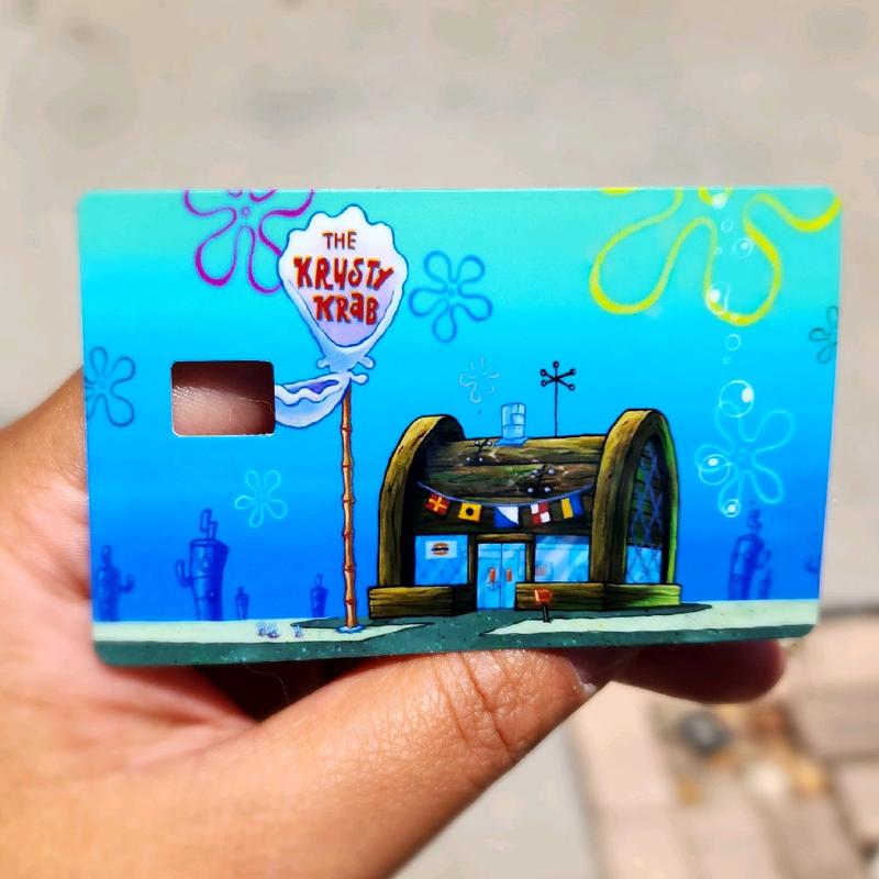 Bikini Bottom Money themed Credit card Skin  cover