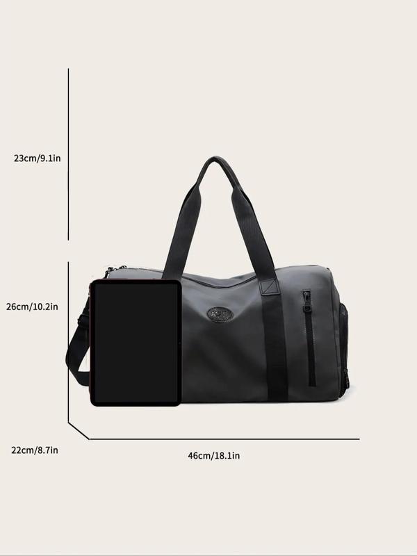 Unisex Large Capacity Travel Duffel Bag, Minimalist Multifunctional Sport Crossbody Bag, Trendy Carry on Weekender Bag for Outing & Gym Workout